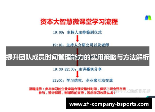 提升团队成员时间管理能力的实用策略与方法解析